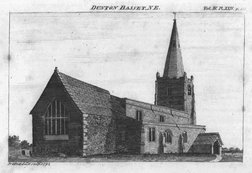 Dunton Bassett Church 1792